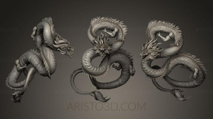 Figurines of griffins and dragons (STKG_0029) 3D model for CNC machine